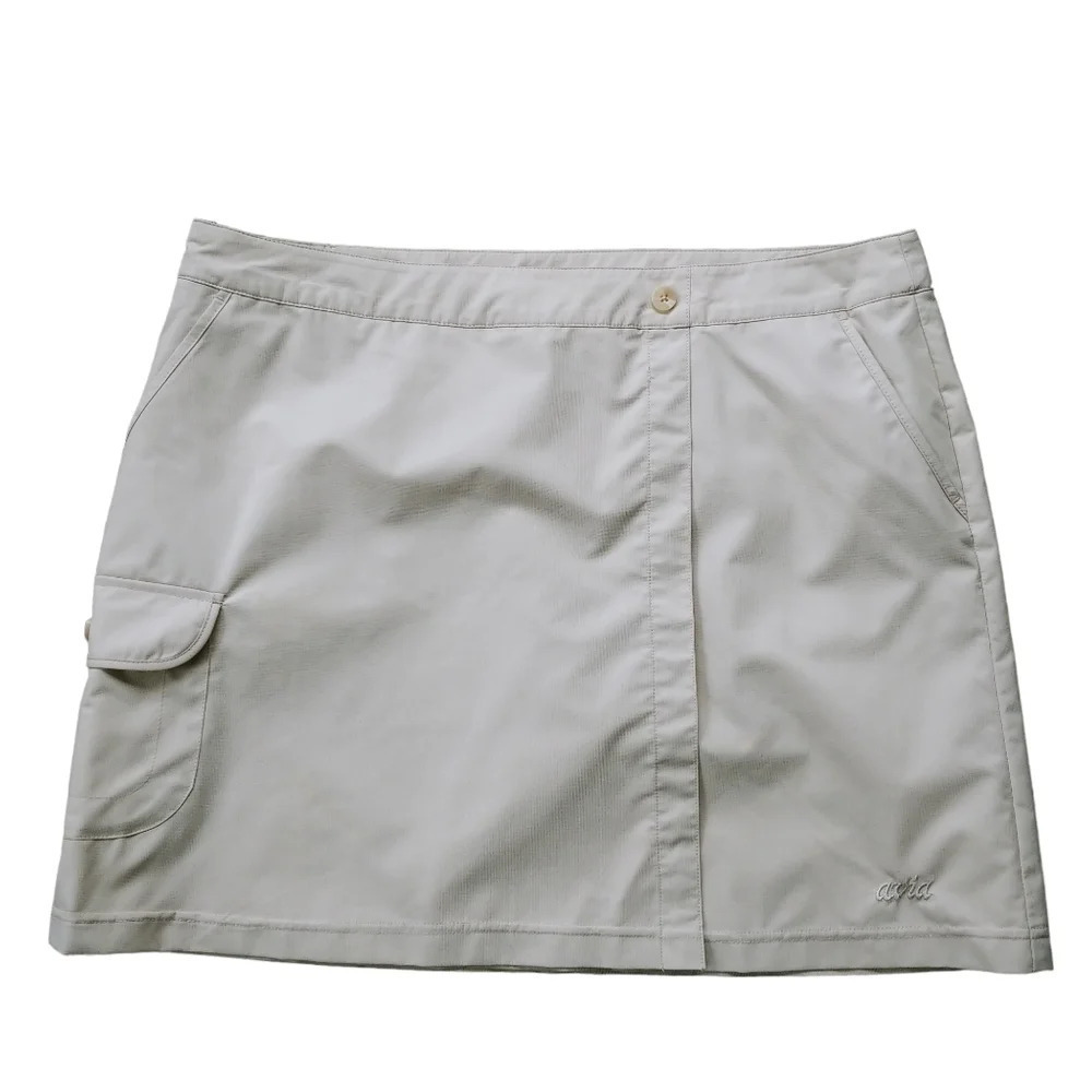 Avia Sports Athletic Athleisure Skort,  Tan, L